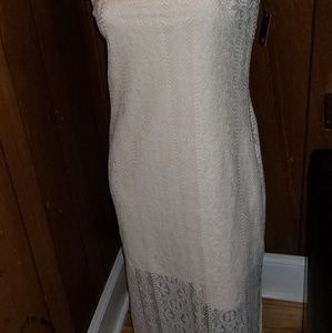 Crochet Sheer Maxi Dress
